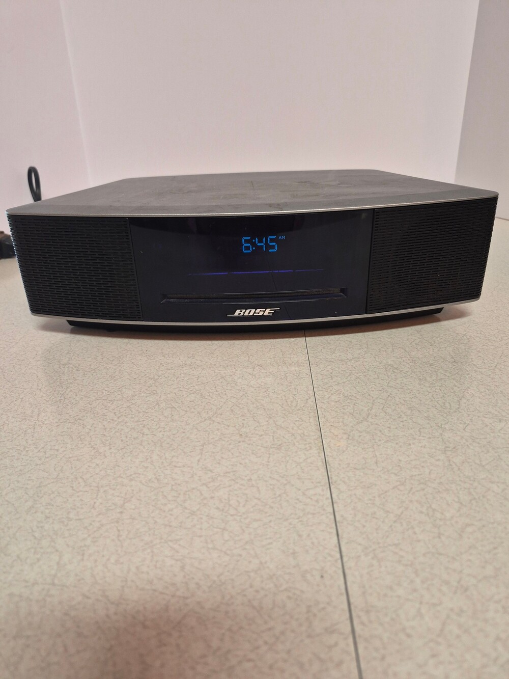 Bose CD Player Clock Radio silver no remote tested works